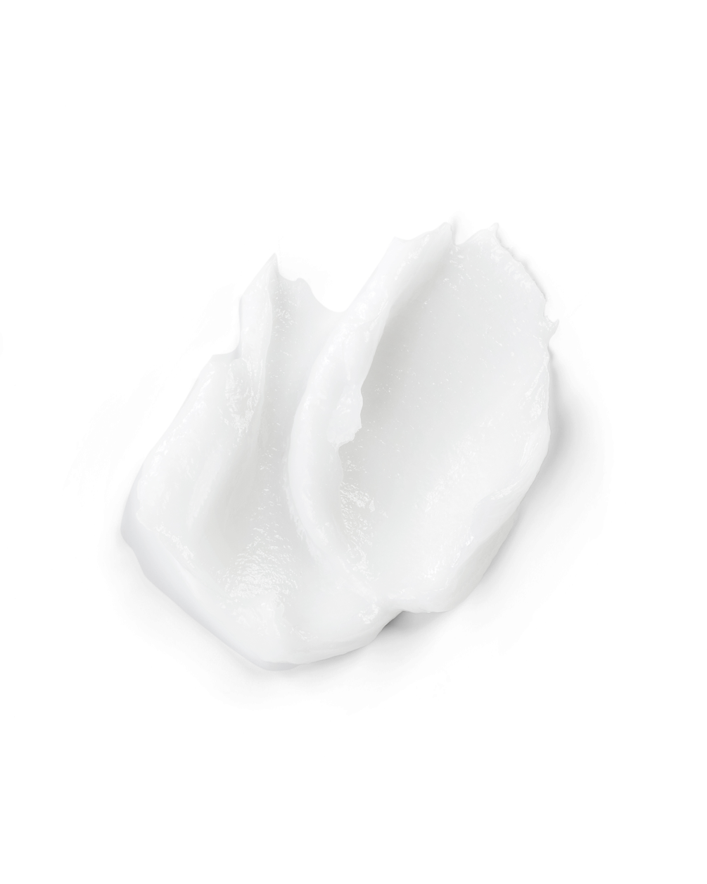 A close-up view of a thick, swirling swatch of white cream against a plain white background, illustrating the rich texture of the M26 Damage Reverser Hair Mask.